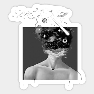 Man In Space Sticker